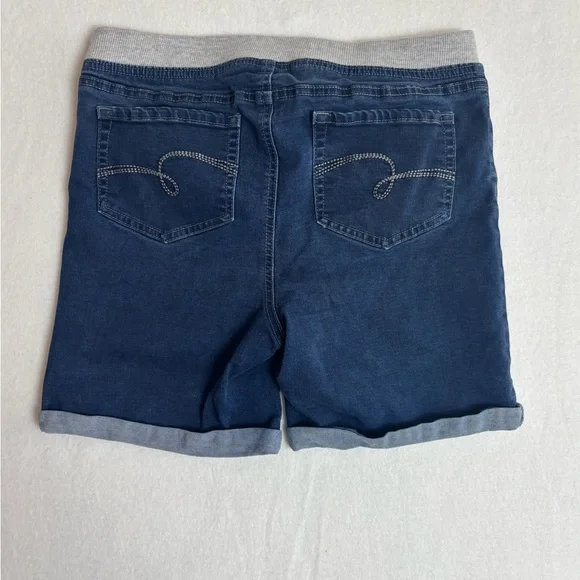 Justice Blue Denim Knit Waist Shorts – Size 16 - Picture 7 of 7
